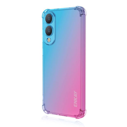 ENKAY Hat-Prince Gradient Airbag TPU Phone Case, For Samsung Galaxy A57, For Samsung Galaxy A07, For Samsung Galaxy A17, For Samsung Galaxy M56, For Samsung Galaxy S25 Edge 5G, For Samsung Galaxy A56 5G