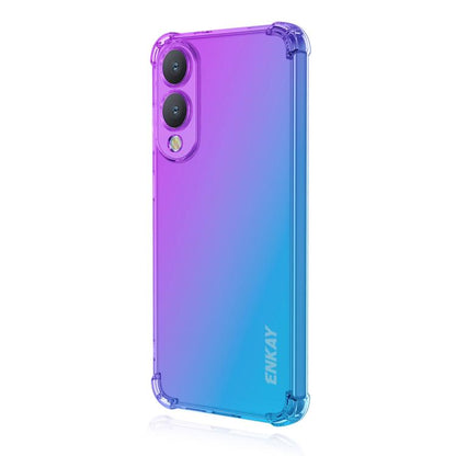 ENKAY Hat-Prince Gradient Airbag TPU Phone Case, For Samsung Galaxy A57, For Galaxy A27 5G, For Galaxy A08 / A07 4G, For Samsung Galaxy M56, For Samsung Galaxy S25 Edge 5G, For Samsung Galaxy A56 5G