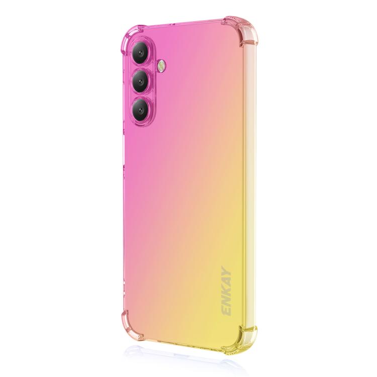 ENKAY Hat-Prince Gradient Airbag TPU Phone Case, For Samsung Galaxy S24 Ultra 5G, For Galaxy A18 / A17 / A26, For Samsung Galaxy M16 / F16, For Samsung Galaxy M06 / F06, For Samsung Galaxy A16 4G / 5G, For Samsung Galaxy S24 / S25 5G