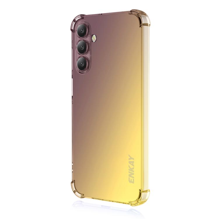 ENKAY Hat-Prince Gradient Airbag TPU Phone Case, For Samsung Galaxy S24 Ultra 5G, For Galaxy A18 / A17 / A26, For Samsung Galaxy M16 / F16, For Samsung Galaxy M06 / F06, For Samsung Galaxy A16 4G / 5G, For Samsung Galaxy S24 / S25 5G