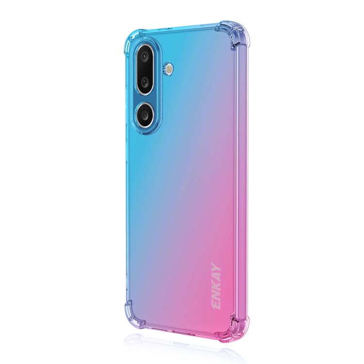 ENKAY Hat-Prince Gradient Airbag TPU Phone Case, For Samsung Galaxy A57, For Samsung Galaxy A07, For Samsung Galaxy A17, For Samsung Galaxy M56, For Samsung Galaxy S25 Edge 5G, For Samsung Galaxy A56 5G