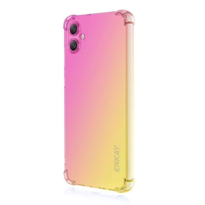 ENKAY Hat-Prince Gradient Airbag TPU Phone Case, For Samsung Galaxy A57, For Samsung Galaxy A07, For Samsung Galaxy A17, For Samsung Galaxy M56, For Samsung Galaxy S25 Edge 5G, For Samsung Galaxy A56 5G