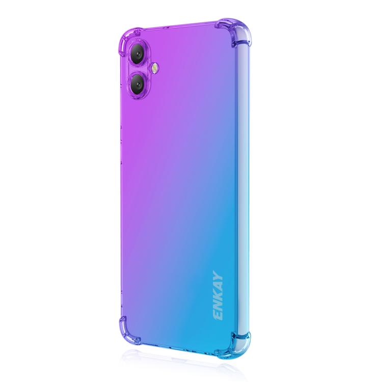 ENKAY Hat-Prince Gradient Airbag TPU Phone Case, For Samsung Galaxy A57, For Samsung Galaxy A07, For Samsung Galaxy A17, For Samsung Galaxy M56, For Samsung Galaxy S25 Edge 5G, For Samsung Galaxy A56 5G
