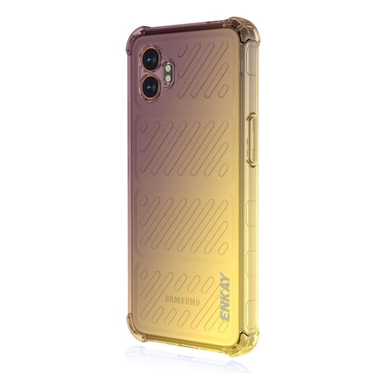 ENKAY Hat-Prince Gradient Airbag TPU Phone Case, For Samsung Galaxy A26 5G, For Samsung Galaxy A36 5G, For Samsung Galaxy S25 Ultra 5G, For Samsung Galaxy A06 4G, For Samsung Galaxy S24 FE 5G, For Samsung Galaxy Xcover7 Pro