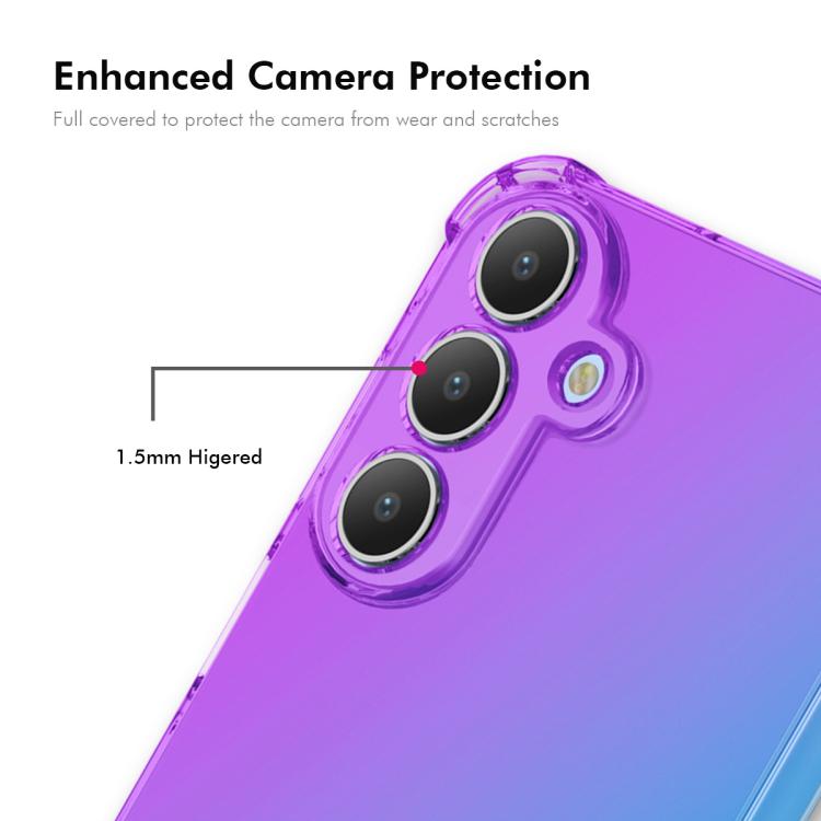 ENKAY Hat-Prince Gradient Airbag TPU Phone Case, For Samsung Galaxy A57, For Samsung Galaxy A07, For Samsung Galaxy A17, For Samsung Galaxy M56, For Samsung Galaxy S25 Edge 5G, For Samsung Galaxy A56 5G