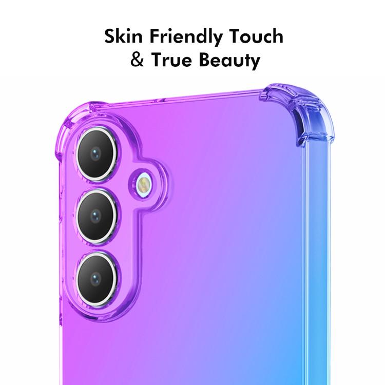 ENKAY Hat-Prince Gradient Airbag TPU Phone Case, For Samsung Galaxy A57, For Samsung Galaxy A07, For Samsung Galaxy A17, For Samsung Galaxy M56, For Samsung Galaxy S25 Edge 5G, For Samsung Galaxy A56 5G