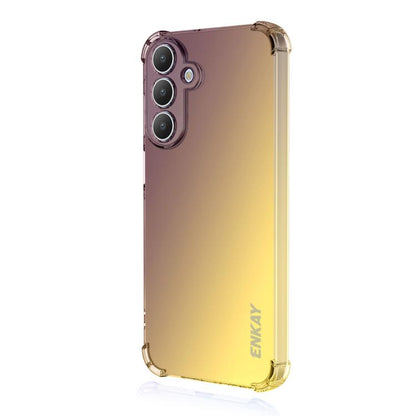 ENKAY Hat-Prince Gradient Airbag TPU Phone Case, For Samsung Galaxy A57, For Samsung Galaxy A07, For Samsung Galaxy A17, For Samsung Galaxy M56, For Samsung Galaxy S25 Edge 5G, For Samsung Galaxy A56 5G