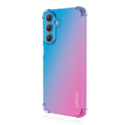 ENKAY Hat-Prince Gradient Airbag TPU Phone Case, For Samsung Galaxy A57, For Samsung Galaxy A07, For Samsung Galaxy A17, For Samsung Galaxy M56, For Samsung Galaxy S25 Edge 5G, For Samsung Galaxy A56 5G