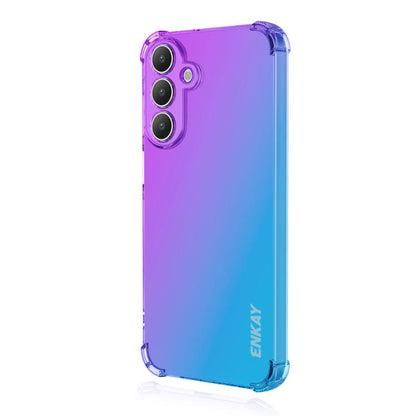 ENKAY Hat-Prince Gradient Airbag TPU Phone Case, For Samsung Galaxy A57, For Samsung Galaxy A07, For Samsung Galaxy A17, For Samsung Galaxy M56, For Samsung Galaxy S25 Edge 5G, For Samsung Galaxy A56 5G