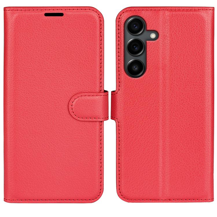 Litchi Texture Horizontal Flip Leather Phone Case with Holder, For Samsung Galaxy A27 5G, For Samsung Galaxy S25 FE 5G