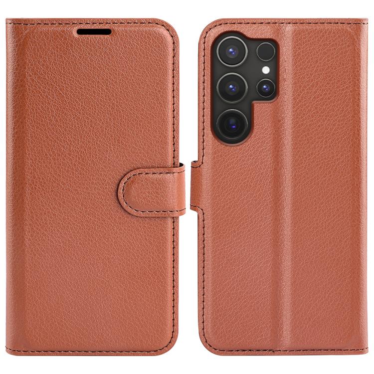 Litchi Texture Horizontal Flip Leather Phone Case with Holder, For Samsung Galaxy S25+ 5G, For Samsung Galaxy S25 Ultra 5G