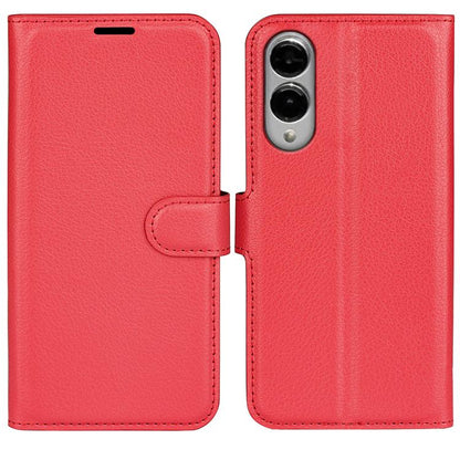 Litchi Texture Horizontal Flip Leather Phone Case with Holder, For Galaxy S25 Edge 5G, For Galaxy A06 5G