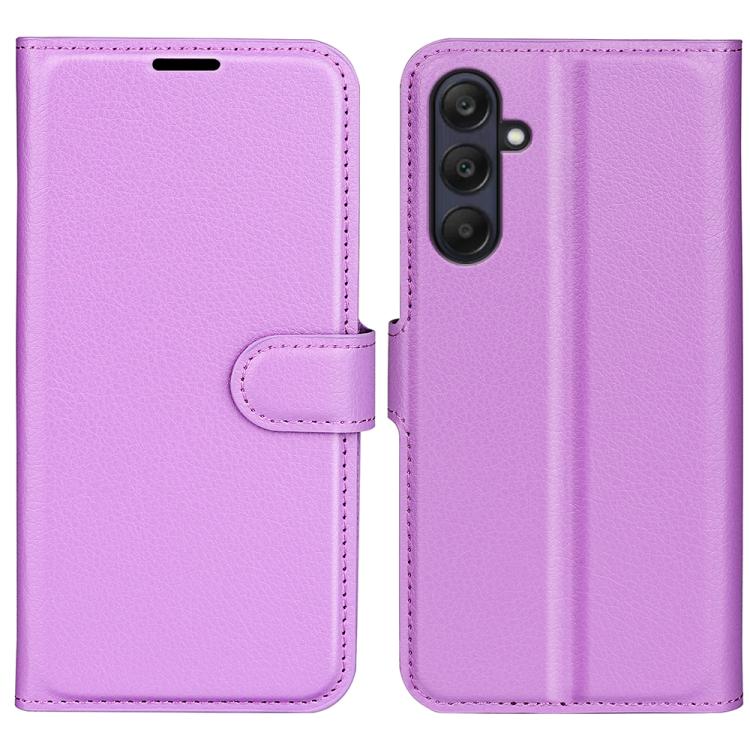 Litchi Texture Horizontal Flip Leather Phone Case with Holder, For Samsung Galaxy A06 5G, For Samsung Galaxy A26 5G