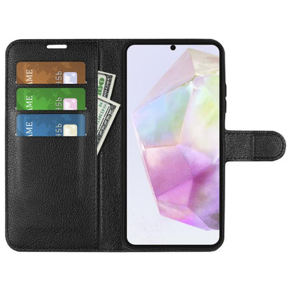 Litchi Texture Horizontal Flip Leather Phone Case with Holder, For Samsung Galaxy A36, For Samsung Galaxy S25 5G