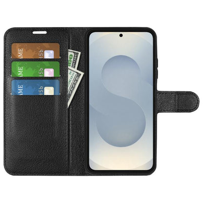 Litchi Texture Horizontal Flip Leather Phone Case with Holder, For Samsung Galaxy S25 Edge 5G, For Samsung Galaxy A06 5G