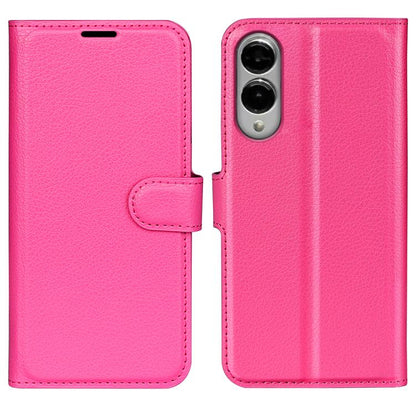 Litchi Texture Horizontal Flip Leather Phone Case with Holder, For Galaxy S25 Edge 5G, For Galaxy A06 5G