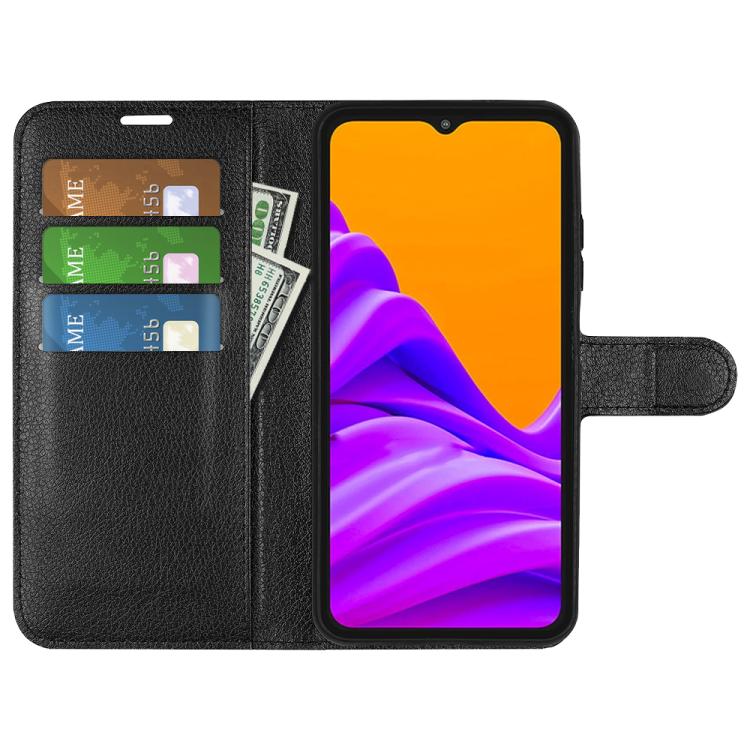 Litchi Texture Horizontal Flip Leather Phone Case with Holder, For Galaxy Xcover7 Pro, For Galaxy S10 5G 6.7