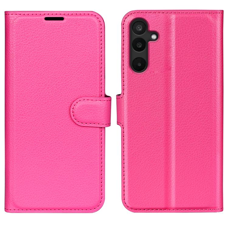 Litchi Texture Horizontal Flip Leather Phone Case with Holder, For Samsung Galaxy M16 / F16