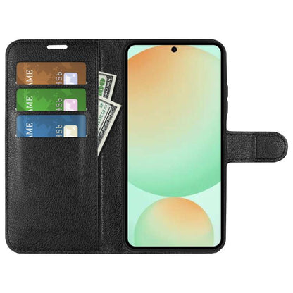 Litchi Texture Horizontal Flip Leather Phone Case with Holder, For Samsung Galaxy S25 FE 5G, For Samsung Galaxy A17 5G