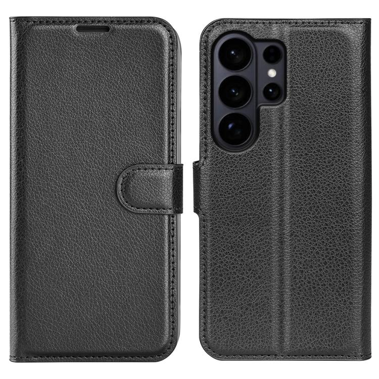 Litchi Texture Horizontal Flip Leather Phone Case with Holder, For Galaxy S26 Edge 5G, For Galaxy S26 Ultra 5G