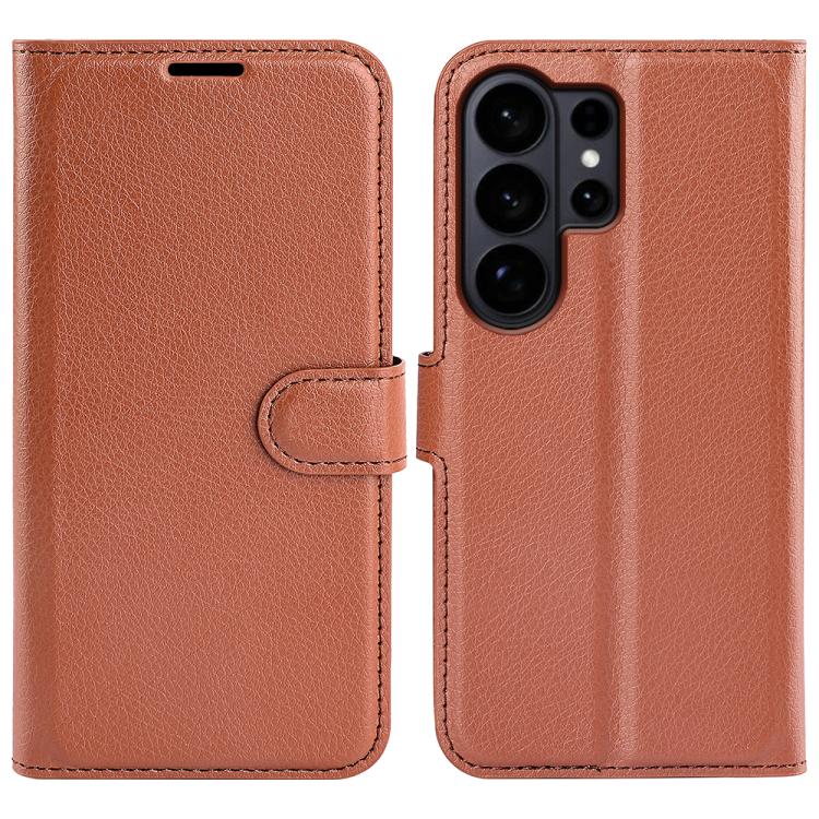 Litchi Texture Horizontal Flip Leather Phone Case with Holder, For Galaxy S26 Edge 5G, For Galaxy S26 Ultra 5G