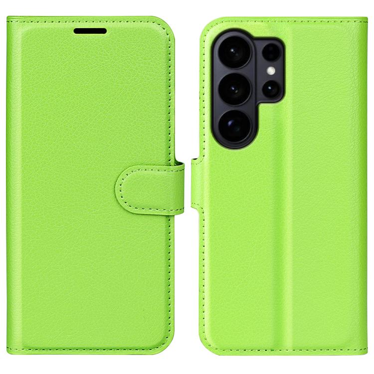 Litchi Texture Horizontal Flip Leather Phone Case with Holder, For Galaxy S26 Edge 5G, For Galaxy S26 Ultra 5G
