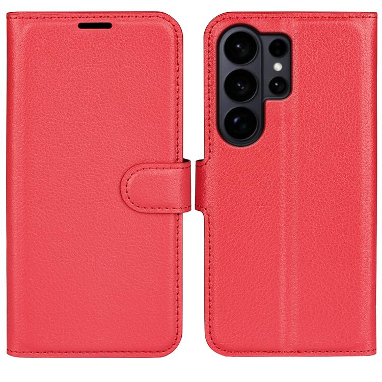 Litchi Texture Horizontal Flip Leather Phone Case with Holder, For Galaxy S26 Edge 5G, For Galaxy S26 Ultra 5G
