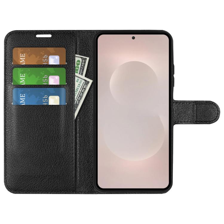 Litchi Texture Horizontal Flip Leather Phone Case with Holder, For Galaxy S26 Edge 5G, For Galaxy S26 Ultra 5G