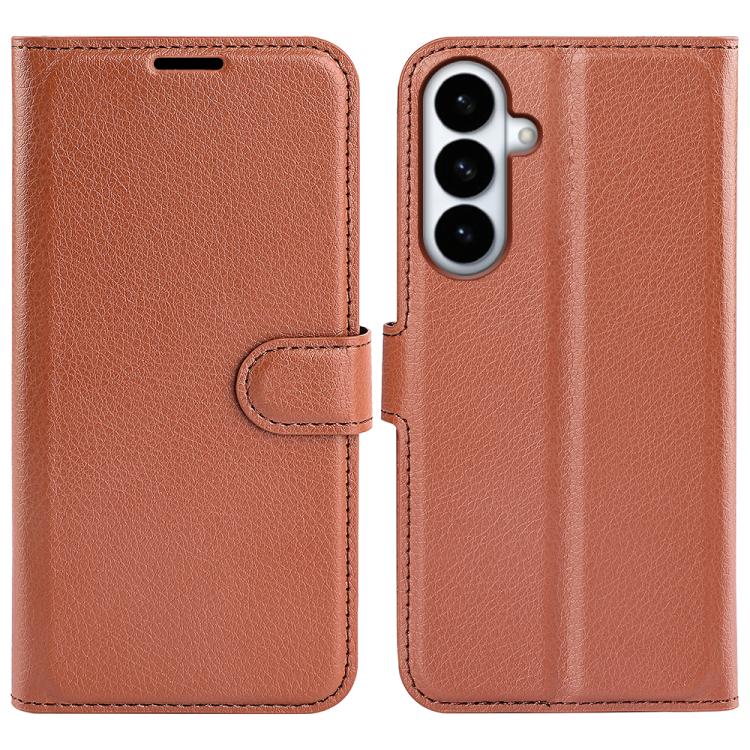 Litchi Texture Horizontal Flip Leather Phone Case with Holder, For Galaxy S26 FE 5G, For Galaxy S26+ 5G