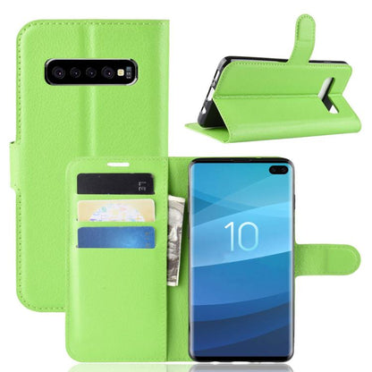 Litchi Texture Horizontal Flip Leather Phone Case with Holder, For Samsung Galaxy S10 5G 6.7, For Samsung Galaxy M36 5G / F36 5G