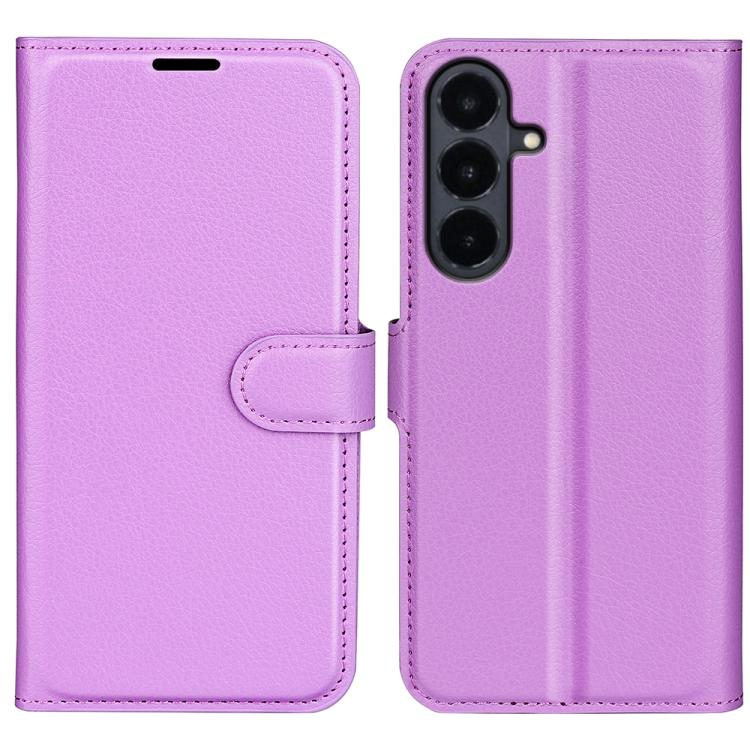 Litchi Texture Horizontal Flip Leather Phone Case with Holder, For Galaxy S26 FE 5G, For Galaxy S26+ 5G