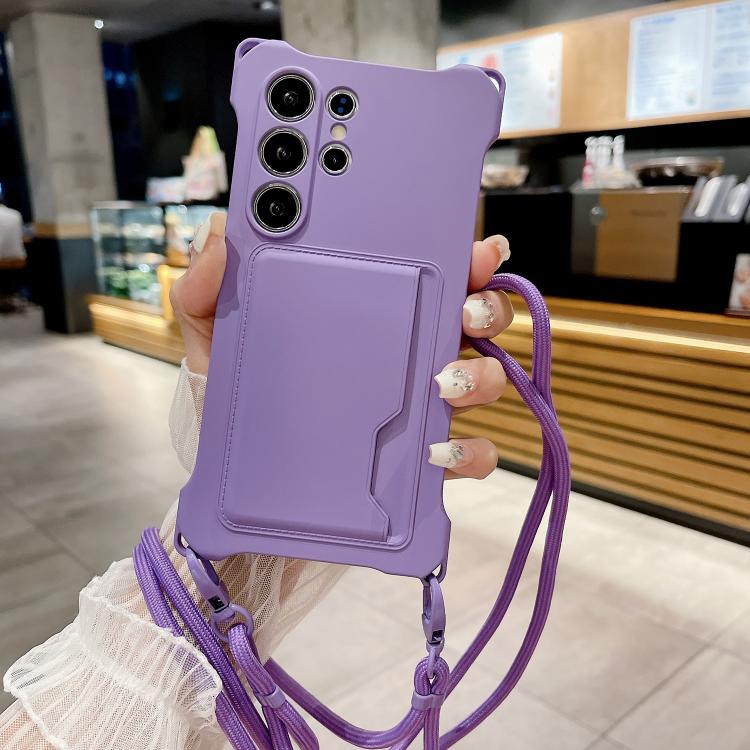 Liquid TPU Card Bag Four Corner Shockproof Phone Case, For Samsung Galaxy A14 5G, For Samsung Galaxy A53 5G, For Samsung Galaxy S22 Ultra 5G