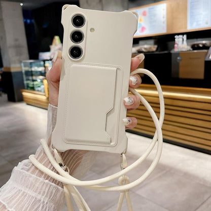 Liquid TPU Card Bag Four Corner Shockproof Phone Case, For Samsung Galaxy A14 4G, For Samsung Galaxy A34 5G, For Samsung Galaxy A54  5G