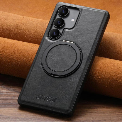 Suteni G3 Oil Wax 360 Rotation Holder MagSafe Back Phone Case, For Samsung Galaxy S26 Ultra 5G, For Samsung Galaxy S25 5G, For Samsung Galaxy S25+ 5G, For Samsung Galaxy S25 Ultra 5G, For Samsung Galaxy S24 Ultra 5G, For Samsung Galaxy S24+ 5G         ...