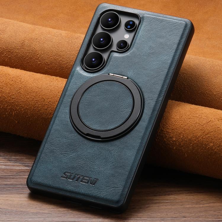 Suteni G3 Oil Wax 360 Rotation Holder MagSafe Back Phone Case, For Samsung Galaxy S25 5G, For Samsung Galaxy S25+ 5G, For Samsung Galaxy S25 Ultra 5G, For Samsung Galaxy S24 Ultra 5G, For Samsung Galaxy S24+ 5G, For Samsung Galaxy S24 5G               ...