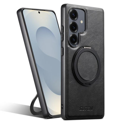 Suteni G3 Oil Wax 360 Rotation Holder MagSafe Back Phone Case, For Samsung Galaxy S25 5G, For Samsung Galaxy S25+ 5G, For Samsung Galaxy S25 Ultra 5G, For Samsung Galaxy S24 Ultra 5G, For Samsung Galaxy S24+ 5G, For Samsung Galaxy S24 5G               ...