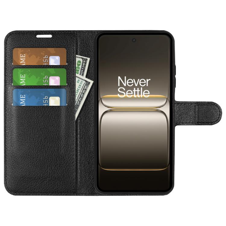 Litchi Texture Horizontal Flip Leather Phone Case with Holder, For OnePlus Nord CE5 / Ace 5 Racing, For OnePlus 13T
