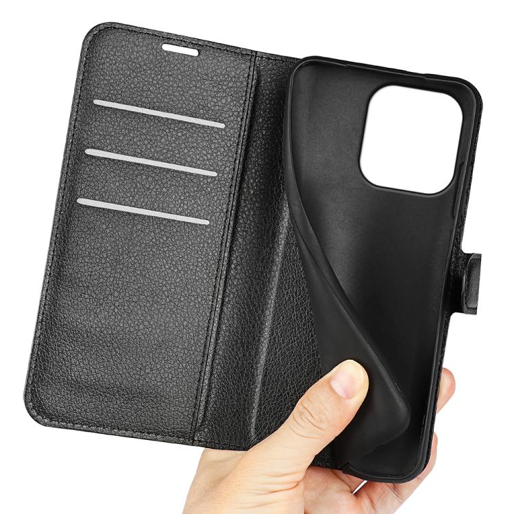 Litchi Texture Horizontal Flip Leather Phone Case with Holder, For OnePlus Turbo 6 / 6V, For OnePlus 15R / Ace 6 5G / 6T 5G