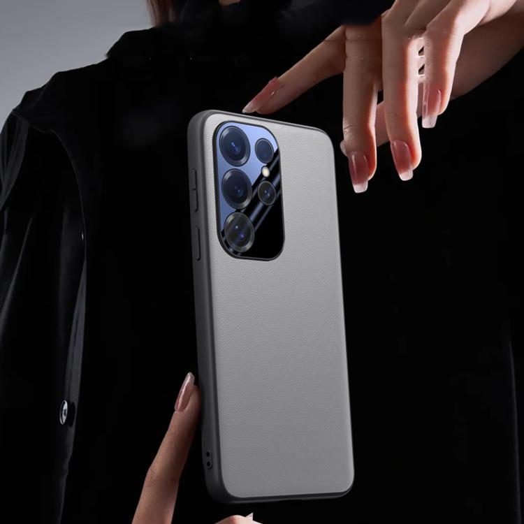 Plain-leather All-inclusive Shockproof Phone Case, For Samsung Galaxy S25 5G, For Samsung Galaxy S25+ 5G, For Samsung Galaxy S25 Ultra 5G