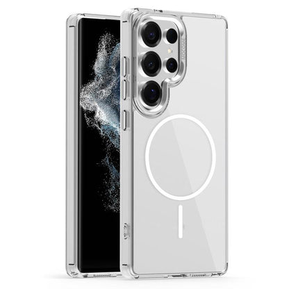 Star Shield Thin Circle MagSafe Phone Case, For Samsung Galaxy S22 Ultra 5G