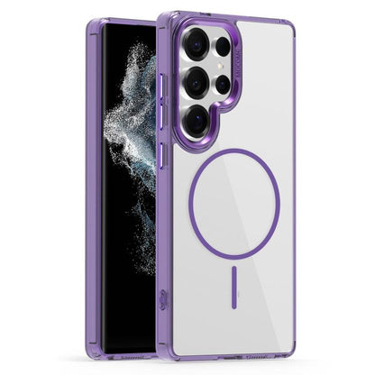 Star Shield Thin Circle MagSafe Phone Case, For Samsung Galaxy S22 Ultra 5G