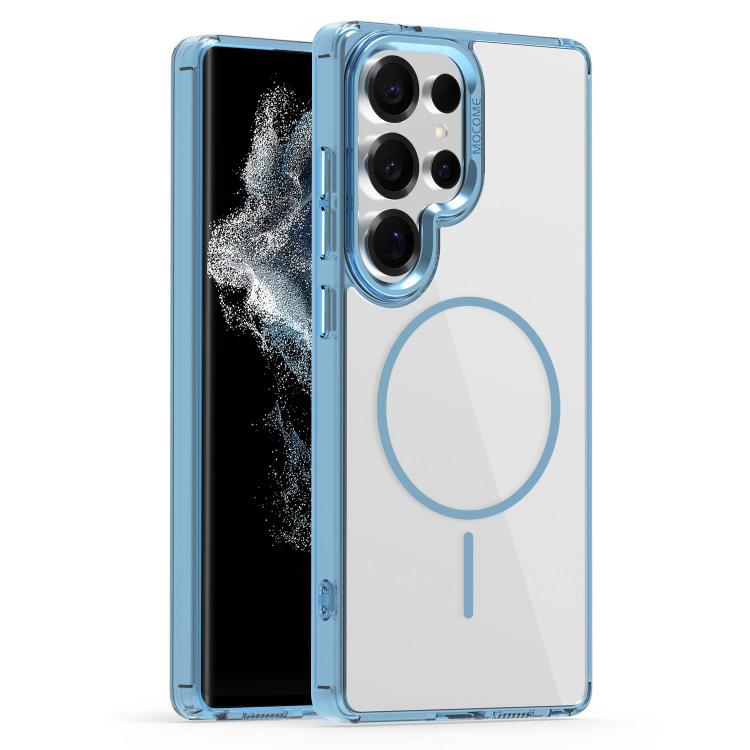 Star Shield Thin Circle MagSafe Phone Case, For Samsung Galaxy S22 Ultra 5G