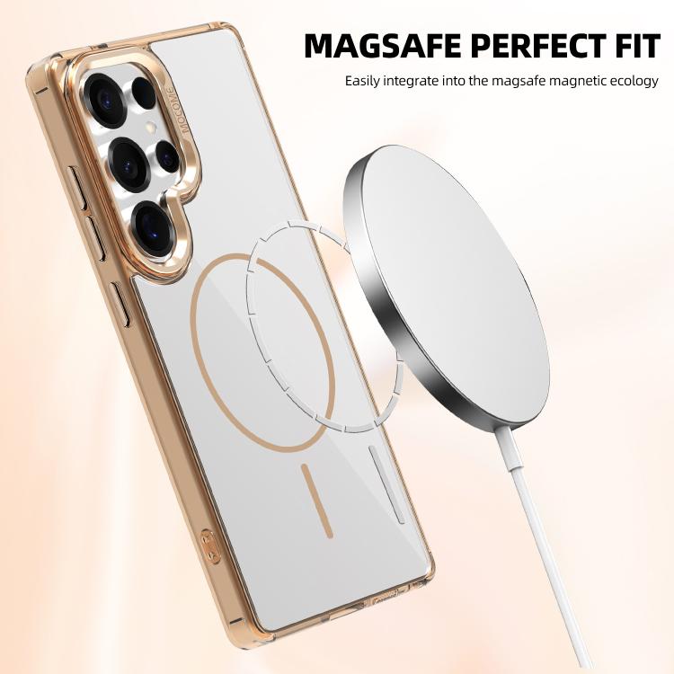 Star Shield Thin Circle MagSafe Phone Case, For Samsung Galaxy S22 Ultra 5G