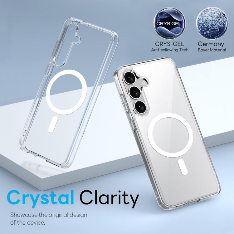 NORTHJO 3 in 1 PC MagSafe Phone Case with Screen Film and Lens Film, For Samsung Galaxy S25 5G, For Samsung Galaxy S25+ 5G, For Samsung Galaxy S24+ 5G, For Samsung Galaxy S24 5G