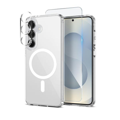 NORTHJO 3 in 1 PC MagSafe Phone Case with Screen Film and Lens Film, For Samsung Galaxy S25 5G, For Samsung Galaxy S25+ 5G, For Samsung Galaxy S24+ 5G, For Samsung Galaxy S24 5G