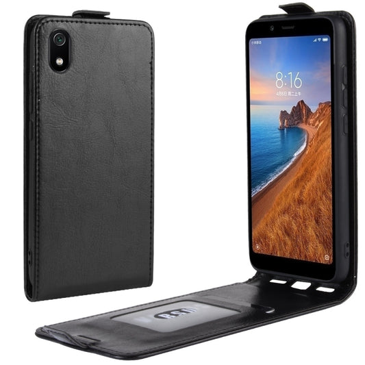 Crazy Horse Vertical Flip Leather Protective Case for Xiaomi Redmi 7A