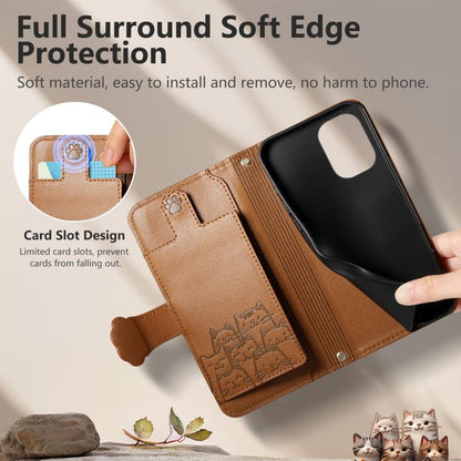 Cat-shaped Zipper Wallet Vegan Leather Phone Case with Strap, For OnePlus 15T, For OnePlus Turbo 6, For OnePlus 15R, For OnePlus Ace 6 5G