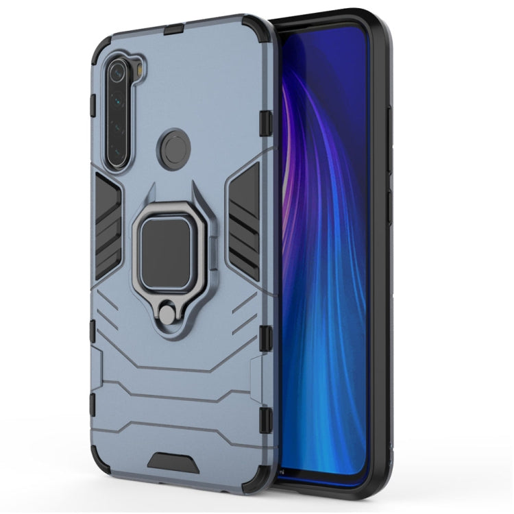 For Redmi Note8 Pro PC + TPU Shockproof Protective Case with Magnetic Ring Holder
