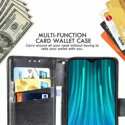 For Xiaomi Redmi Note 8 Pro Butterfly Love Flower Embossed Horizontal Flip Leather Case with Bracket / Card Slot / Wallet / Lanyard, For Redmi Note 8 Pro