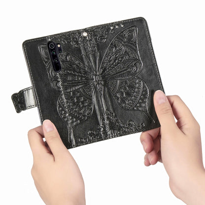 For Xiaomi Redmi Note 8 Pro Butterfly Love Flower Embossed Horizontal Flip Leather Case with Bracket / Card Slot / Wallet / Lanyard, For Redmi Note 8 Pro